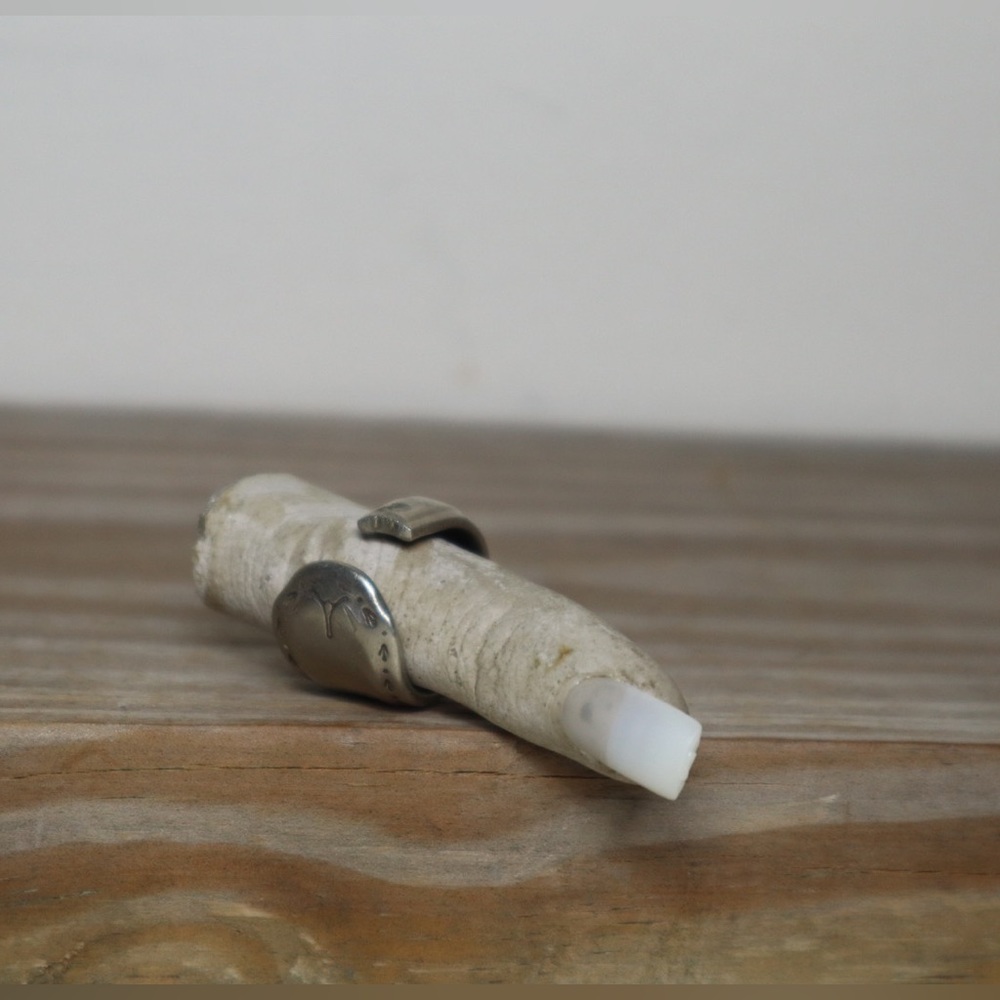 Simple Silver Spoon Ring Size 5.5 - image 3